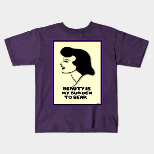 PROFILE OF AN ASSURED WOMAN Kids T-Shirt